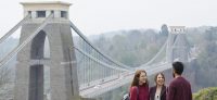 Students at Clifton Suspension Bridge