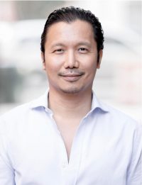 Headshot of male directing student