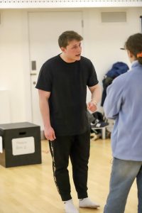 Acting student rehearsals